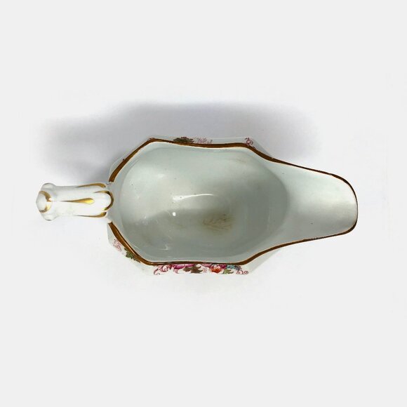 Antique Cauldon England Gravy Boat And Saucer - Picture 8 of 9